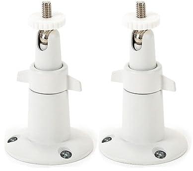 Lot de 2 supports muraux pour caméra Arlo - Réglable à 360° - Pour caméra de sécurité intérieure Arlo et Arlo Pro - Blanc