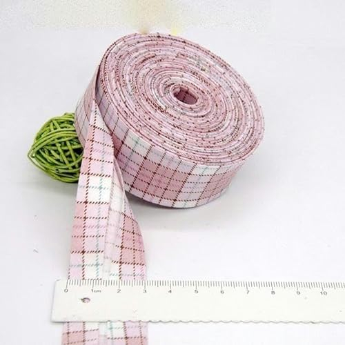 ZORZA Baumwoll-Schrägband, Größe 3 cm * 5 Meter, einfarbig, DIY handgemachtes Nähmaterial, Stoff-Schrägband, 33–30 mm x 5 m