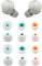 ALXCD Eartips Compatible with Sony WF-1000XM5 Earbuds, S/M/L 3 Sizes 6 Pairs Soft Silicone Ear Tips Earbuds Tips, Compatible with Sony WF-1000XM5 Silicon Earips XM5 6 Pairs White sml