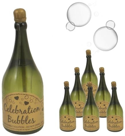TRTO 24Pcs Champagne Bottle Bubble Tubes Party Favours Green Wedding Table Decorations Easy To Use and Useful for Game Fun