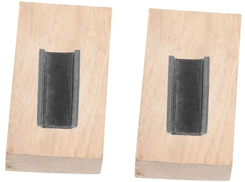 POPETPOP 2sets Hand Hoe Attachment Handle Wedge Wooden Hoe Head Stopper Garden Accessory for Parts and Garden Tool Parts for Backyard Tool Use