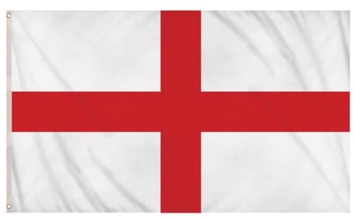 3ft x 5ft England Flag - 91cm x 152cm St George's Flag, Football World Cup, Euros, 6 Nations, Rugby, Olympics, Cricket, Double Stitched Seams, St George's Day Decoration