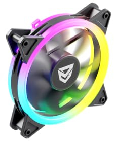 Nfortec Draco X ventilador ARGB 140mm ultra silencioso 12dB 4 pines alto flujo de aire color negro