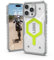 URBAN ARMOR GEAR UAG Designed for iPhone 15 Pro Max Case 6.7 Pathfinder Clear Active Neon, Built-in Magnet Compatible with MagSafe Charging Rugged Transparent Dropproof Protective Cover
