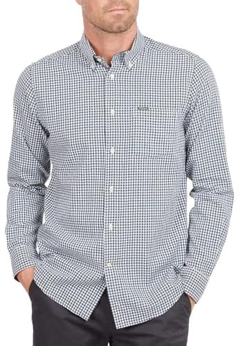 Barbour Mens Padshaw Tailored Shirt (UK, Alpha, XXL, Regular, Regular, Green)