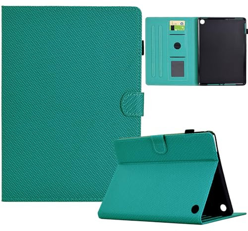Custodia Cover per Amazon Kindle Fire HD 7 2022, Mldjomid Tablet Custodia Protettiva Magnetica Cover con Sonno Sveglia per Kindle Fire 7 2022 - Texture in Fibra - Azur