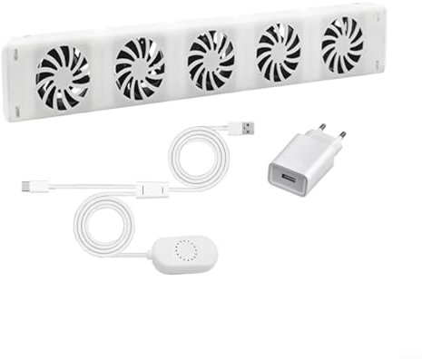 URPIZY Heizkörper Ventilator 5.0 Heizungsventilator - Langlebiger Heizkörperverstärker Intelligenter Heizkörperverstärker Erhöhen die Effizienz der Heizung und Sparen Energie(MONO-SATZ)