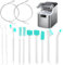 Ice Maker Cleaner Brush Set, Include 8pcs Ice Machine Cleaner Brushes,2 Pcs Extra Long Tube Drain Cleaners Brushes and 2pcs Double Ended Crochet Hook Household Cleaning Brush