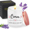 MOTONG Oma Geschenk, Lavendel Aroma Kerze 30-38 Stunden Brenndauer Geschenke für Frauen, Geschenk für Oma Mama Muttertag Thanksgiving Weihnachtsgeschenke für Oma SCHÖN DASS ES DICH GIBT