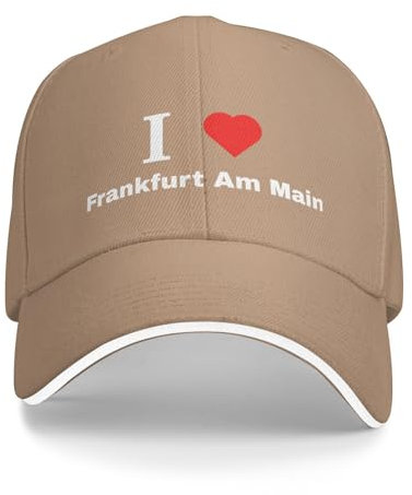 Mütze Ich Liebe Frankfurt Am Main Sportkappe Klassische Wanderhut Hochwertiges Basecap Für Angeln Camping Golf
