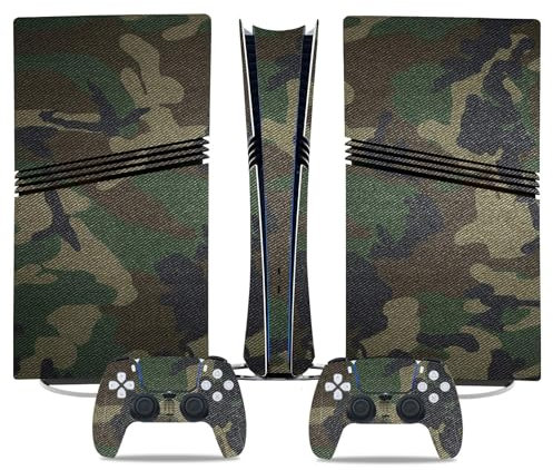 para PS5 Pro Skin Digital Edition Consola Controlador Fundas Vinilo Envolturas Resistentes Los Arañazos Compatible para PS5 Digital Edition Pro 25198 Sin Espuma Sin Burbujas