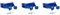 Benssey 3X Support Monté Sur Cylindre Support de Bouteille de Gaz Support de Bouteille de Gaz ABS pour Camping-Car Camping-Car RV Caravane, Bleu