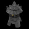 Hemobllo Steinturmlicht Dekolampe Aus Stein Pagode Statue Japanische Laternenlampe Asiatisches Solarstatuen Im Freien Gartenlaternendekorationen Japanische Gartenlaterne Harz Grey
