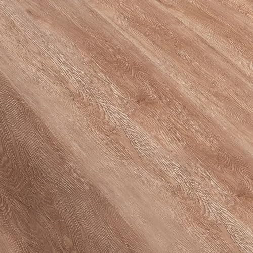 NEU.HOLZ SPC Click Flooring Okapirg 17.568 m² Natural Oak 80 Decorative Planks 122 x 18 cm Flooring Floor Tiles Natural Look