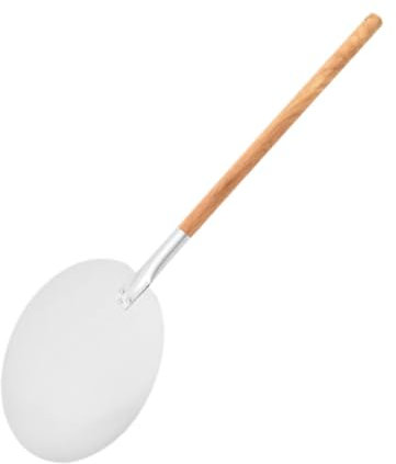 sporful Aluminum Pizza Peel with Wooden Handle - Multipurpose Pizza Paddle Turner and Cutting Board for Bread Fruit Egg Burger