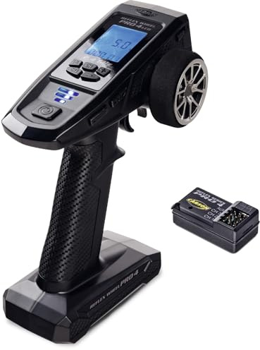 Carson 500500119 FS 4K Reflex Wheel Pro 4 2.4GHz LCD - Accessoires RC, Accessoires pour modèles réduits, Set Tuning, radiocommande RC, Noir