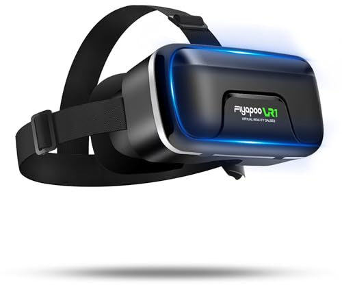 FIYAPOO VR Brille 3D für Handy, 3D Brille Virtuelle Realität,HD VR für Filme & Spiele, Kompatibel mit nahezu Allen Smartphones (4,7-6,7 Zoll)