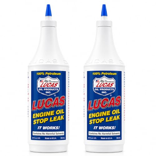 2x Lucas Engine Oil Stop Leak 946ml | Stops Leaks & Oil Burning|Engine Treatment