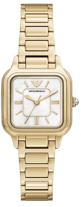 Emporio Armani Damen 35MM Goldfarbene Edelstahl Uhr, AR11744
