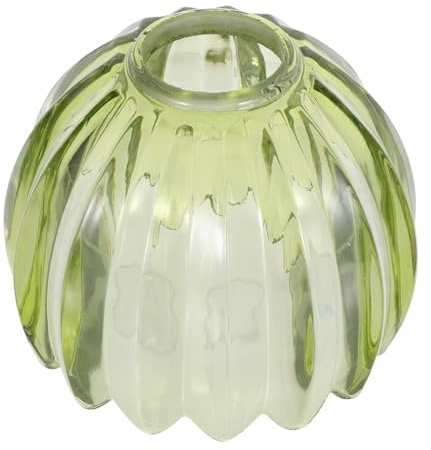 Green Tulip Glass Lampshade Cover Hole 42mm for Floor Lamp | Pendant Glass Shade, Lamp Chimney Cover for Ceiling Fan Lights, Smooth Surface Easy Clean