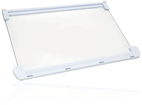 Spares2go Glass Shelf for Indesit Fridge Freezer (433 x 294 x 4 mm) CA55 CB320 S1610