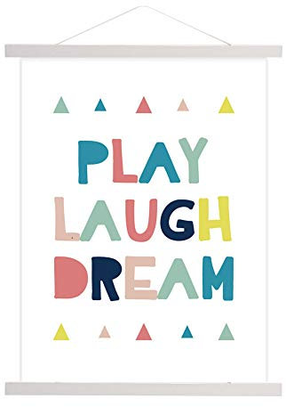 Magnetischer Bild Plakatrahmen hölzerner Fotorahmen DIY Holzrahmen Wand Aufhänger für Foto Bild Segeltuch Plakat Artwork Art Printing Wall Hanging(60cm)