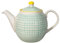 Bloomingville Théière à motif Carla - coloré ø 14 cm, vert, Céramique, Capacité 1200 ml