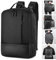 Gimars UPGRADE Diseño 3 en 1 Mochila para Portátil 15.6 con Puerto de USB Bolsa Portátil Unisex Mochila Multifuncional Ergonomica para Trabajo Oficina Escuela Negocio Viaje Avión,Negro