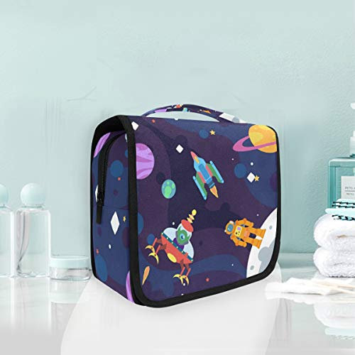 FANTAZIO Alien Reise-Make-up-Tasche, Kosmetiktasche, Organizer, Aufbewahrungstasche mit Fächern?