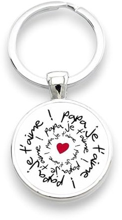 Porte-clés Je t'aime papa - Porte-clefs papa - fête des pères