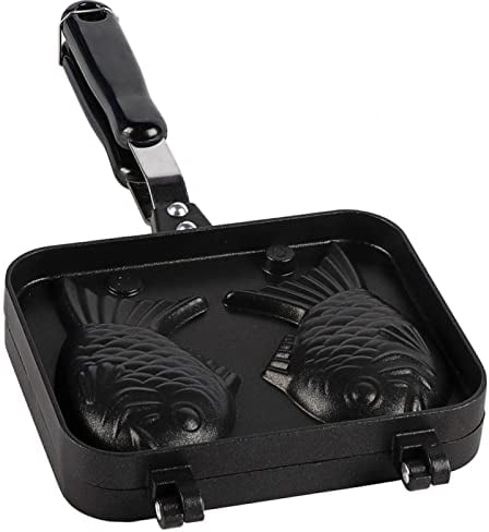taiyaki gaufrier japonais moule à machine, gaufre poisson, antiadhésif pour avec moule en acier inoxydable à 2 faces
