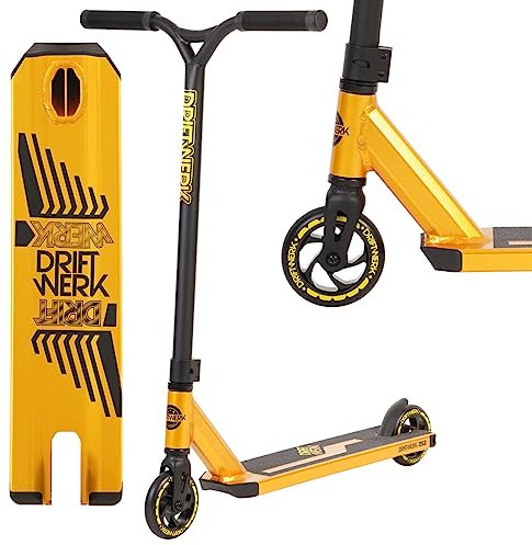 Driftwerk Stunt Scooter Freestyle Tretroller Kinderroller DS2 Ano Gold