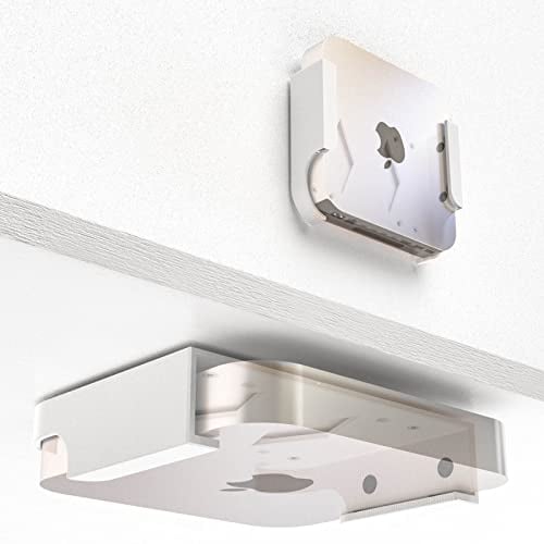 Untertisch Halterung Regal Halter Wandhalter Wandhalterung passend für Mac mini Weiß