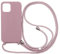Ququcheng Kompatibel mit iPhone 13 Pro(6.1) Hülle,Handykette Hülle Silikon Seil Necklace Handyhülle mit Kordel Tasche TPU Bumper Schutzhülle für iPhone 13 Pro(6.1)-Rosa Gold