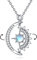 VONALA Sonne und Mond Anhänger Kette mit Mondstein 925 Sterling Silber To My Badass Squad Halskette Mond Sonne Drehbare Freundschaftskette Schmuck Geschenke für Damen Mädchen