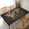 ASEELO 152 x 76 cm Tischdecke Rost Weltkarte Druck Dekorative Tischdecke Abwischbare Tischdecke für Esstisch und Indoor Outdoor