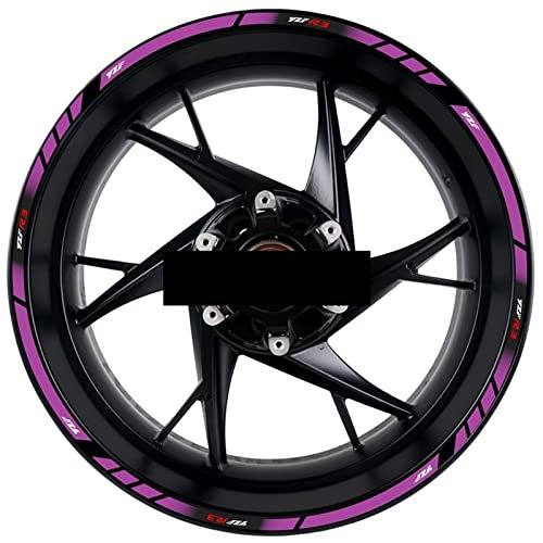 Felgenband Motorrad-Radnaben-Aufkleber, Wasserdichte Felgen-Reflexstreifen-Aufkleber Für YAMAHA YZF R3(Color:5)
