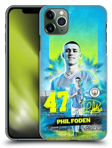 Head Case Designs Officially Licensed Manchester City Man City FC Phil Foden 2023/24 First Team Hard Back Case Compatible With Apple iPhone 11 Pro Max