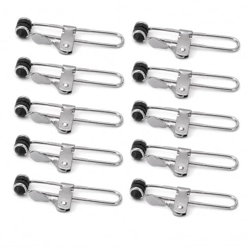 Suspended Ceiling Tile Grip Clamp, 10PCS Stainless Steel Suspended Ceiling Tools, Keep Horizontal Handed Operation Multifunctional Tile Mounting Clips for Renovation