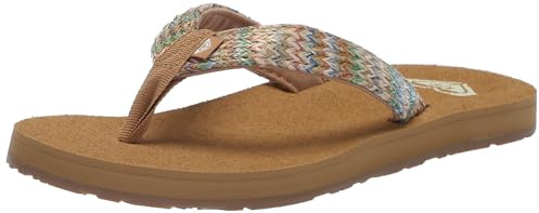 Roxy Damen Porto Raffia Ii Sandale, Multi/Olive 241, 41.5 EU