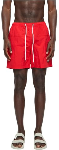 Urban Classics Short de Bain Block Maillot, Cityred, M Homme