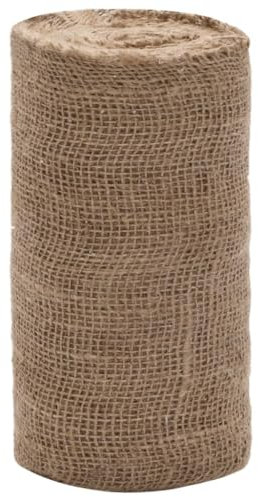 vidaXL Jutegewebe, Juterolle für Partys Hochzeitsfeier, Jutestoff für Tischläufer, Jute Tischläufer Juteläufer Juteband, 100% Jute