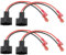 YINETTECH 4-teiliges Auto-Lautsprecher-Adapterkabel Autozubehör Ersatz-Kabelbaum-Adapterstecker Kompatibel mit Audi A4 A6 Q5 Q7 Kompatibel mit Seat Exeo 2008–2013