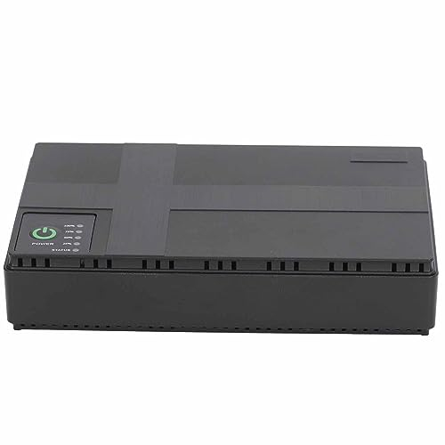 Mini UPS Batería de Respaldo Enrutadores Batería de Respaldo 10400mAh, Fuente de Alimentación Ininterrumpida Recargable con PoE para Enrutador Módem Cámara de (Enchufe Europeo