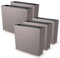 IMJ-Global Set di 5 Vasi per Fiori Piante Rettangolari Urbi Case T In Plastica 58x18x49,8cm Da Interno Esterno Mocca 44 Litri Design Moderni