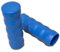 2X 33 mm Griff Wellengriff Schubkarre Sackkarre Stange Rohr BLAU 33,5-34 mm