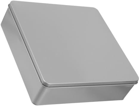 PRETYZOOM Blechdose Mit Deckel Leere Quadratische Metalldose Keksdosen Große Behälter Für Heim-Organizer Kerzen Leckereien Kunsthandwerk