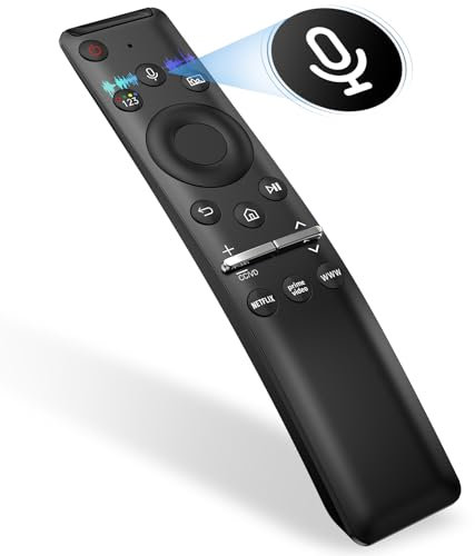 Voice Remote for Samsung Smart TV QLED UHD Frame Curved Solar 4K 8K Q60 Q70 Q80 Q90 8 Series 9 Series TU8000 AU8000 CU7000 CU8000 Voice Remote Control Replacement