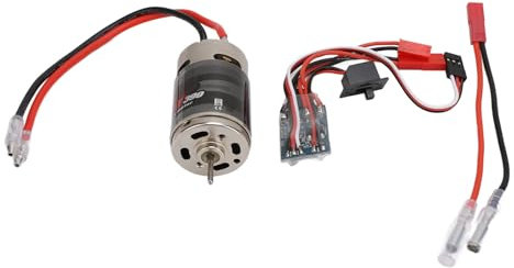 Drfeify Ensemble ESC de Moteur brossé RC, Contrôleur de Vitesse électrique 28T 390 RC avec ESC brossé 30A pour Bateau de Voiture 1/16 1/18 RC