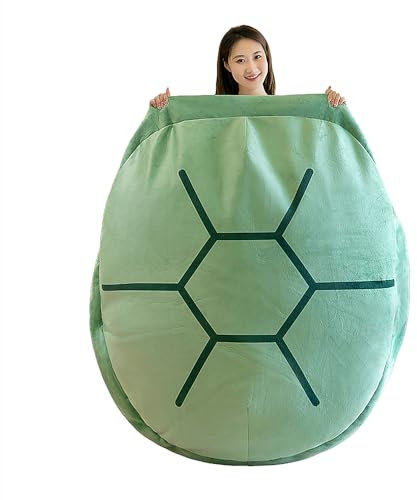 Xinghuo Wearable Turtle Shell Pillow Turtle Cushion Stuffed Animal Toy Turtle Costume Plush Toy Multi-Purpose Adult Kid Birthday (L)